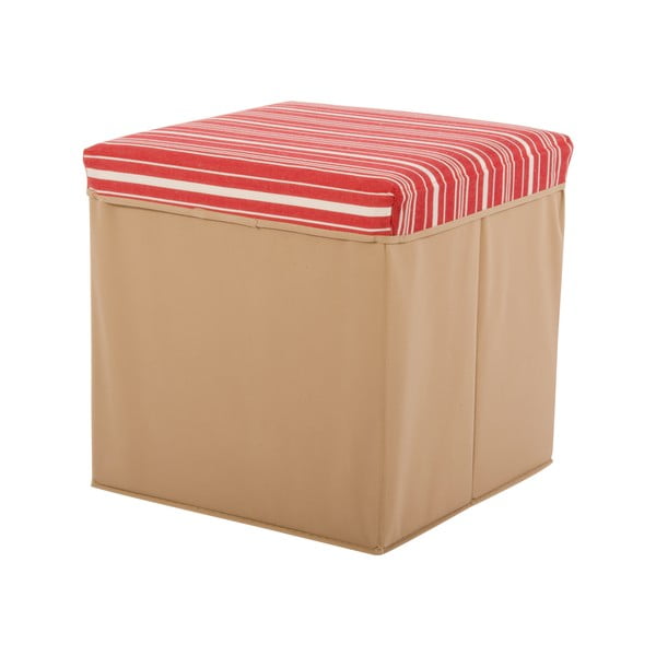 Velká úložná krabice Puff Beige, 38x38 cm