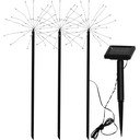 3 päikesepaneeli LED-tulede komplekt väljas, kõrgus 40 cm Firework - Star Trading