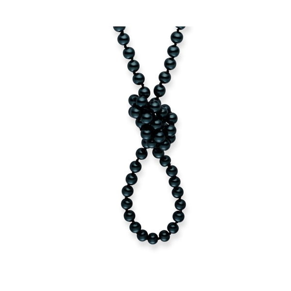 Perlový náhrdelník Mystic Dark Blue, 120 cm