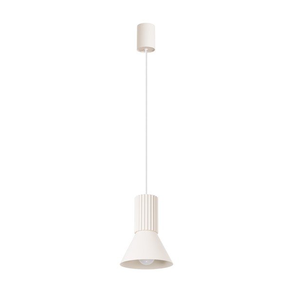Beež metallist ripplamp ø 14 cm Niru - Sollux