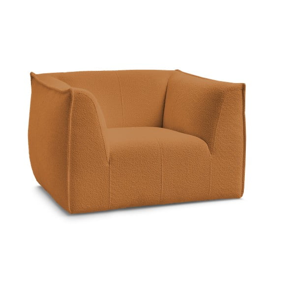 Bouclé kangast sinepivärvi tugitool Giorgia - Bobochic Paris