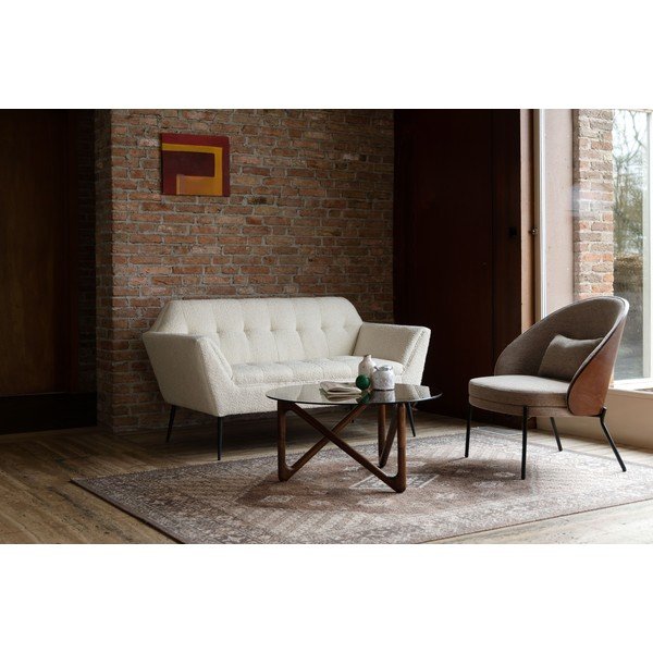 Kreem bukleekangast diivan 150 cm Kate - Dutchbone-image-3