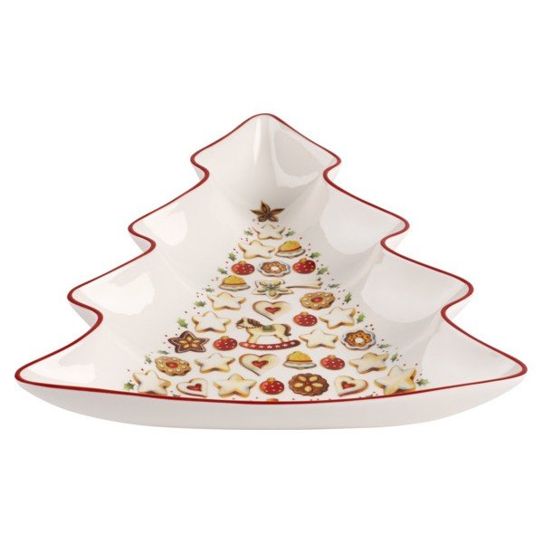 Punase ja valge portselanist serveerimiskauss jõulupuu kujul Villeroy & Boch Tree - Villeroy&Boch-image-1