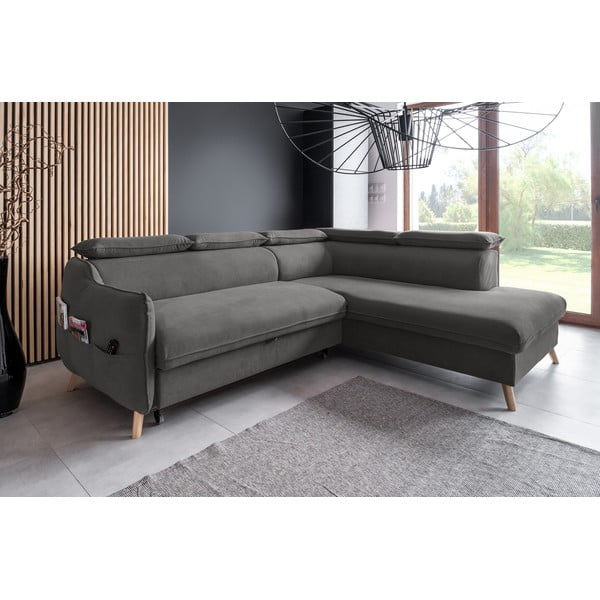 Tumehall sametist nurgadiivan (parem nurk) Sweet Harmony - Miuform-image-3