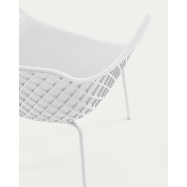 Valge metallist aiatool Quinn - Kave Home-image-4