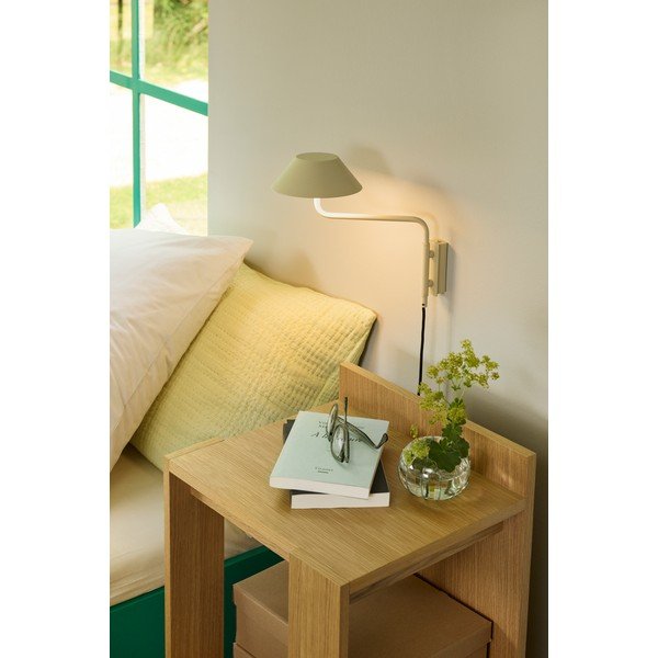 Beež metallist hämardatav LED-seinavalgusti ø 30 cm pistikupesale Cover - Hübsch-image-1