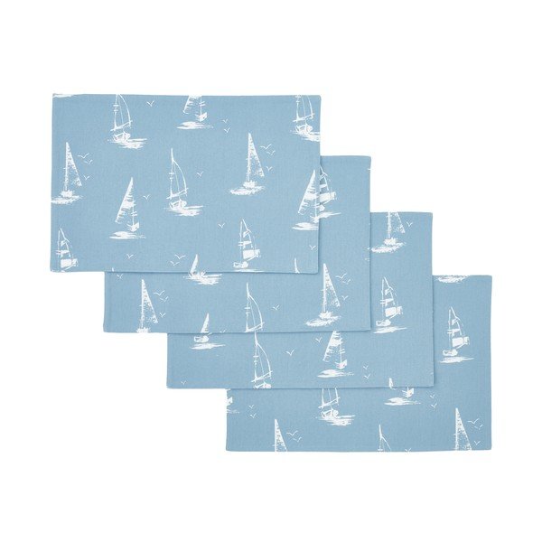 Puuvillased laualinad komplektis 4 tükki 30x46 cm Salcombe Boats - Catherine Lansfield