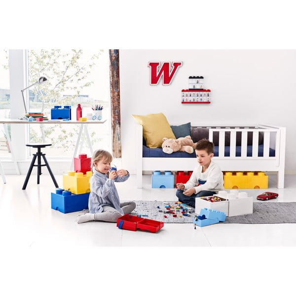 Kahe sahtliga elevandiluuvärvi valge hoiukapp - LEGO®-image-1