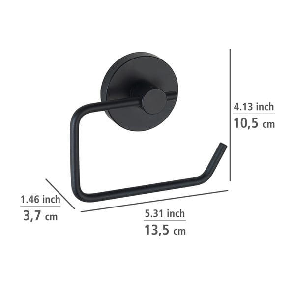 Must Vacuum-Loc® tualettpaberi hoidja Milazzo - Wenko-image-1