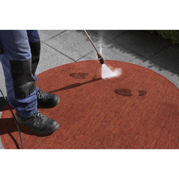 Telliskivipunane välivaip , ø 200 cm Miami - NORTHRUGS-image-1