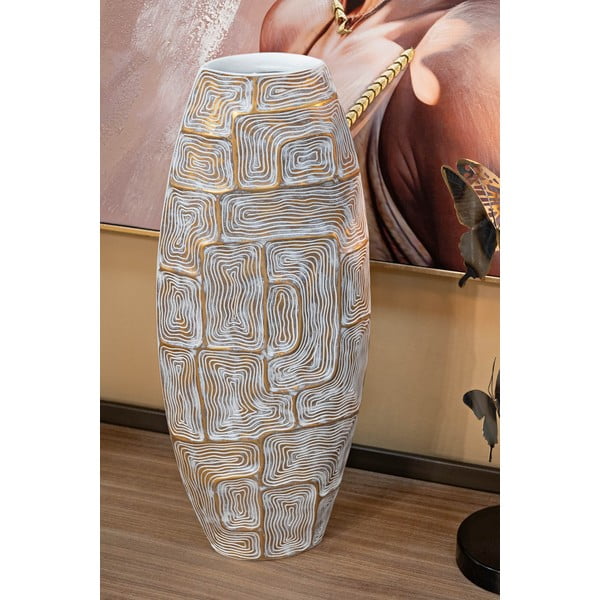 Kuldne polüresiinist vaas (kõrgus 59,5 cm) Eclips - Mauro Ferretti-image-1