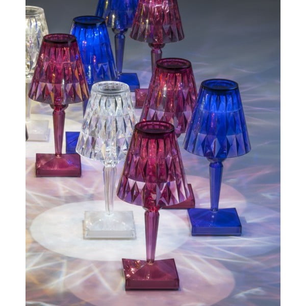Oranžová transparentní stolní lampa Kartell Battery-image-1
