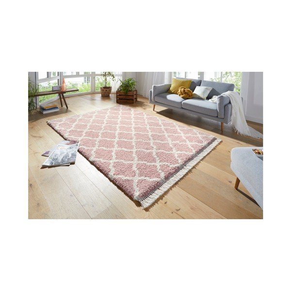 Růžový koberec Mint Rugs Marino, 80 x 150 cm-image-1