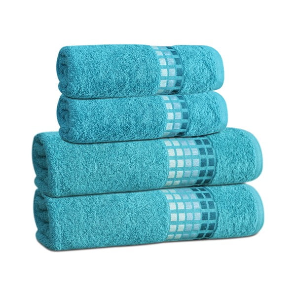 Sinine puuvillane rätik 50x100 cm Darwin - My House-image-2