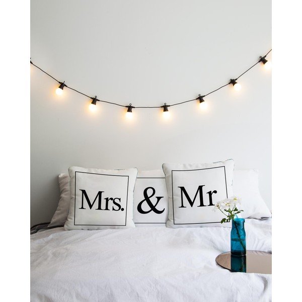 3 padjakomplekt Mr & Mrs, 45 x 45 cm - Really Nice Things-image-1