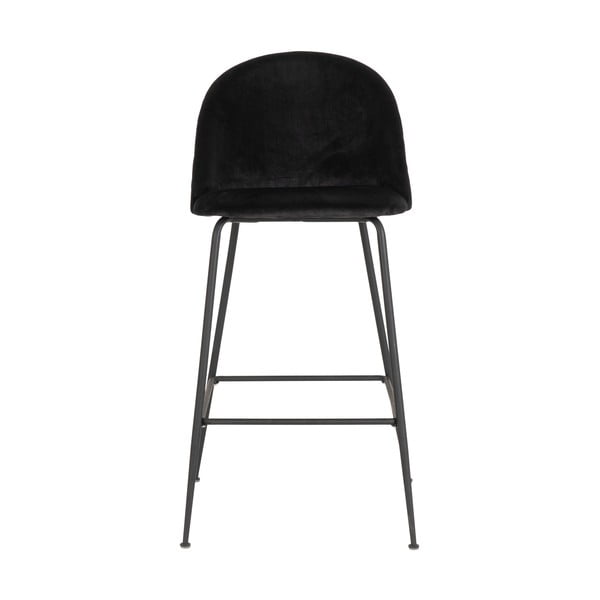 Mustad sametist baaritoolid 2tk komplektis 108 cm Lausanne - House Nordic-image-1