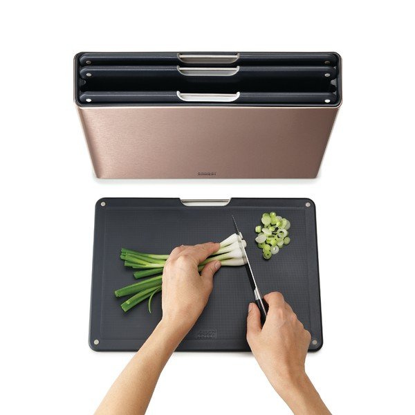 Lõikelaudade komplekt 4tk koos hoidjaga 7x35,5 cm Folio - Joseph Joseph-image-4