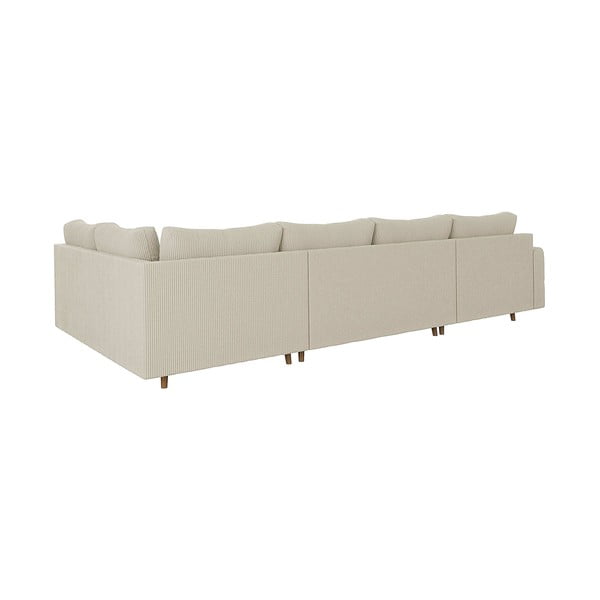 Kreem velvetist nurgadiivan (vasak nurk/U) Ariella - Ropez-image-2