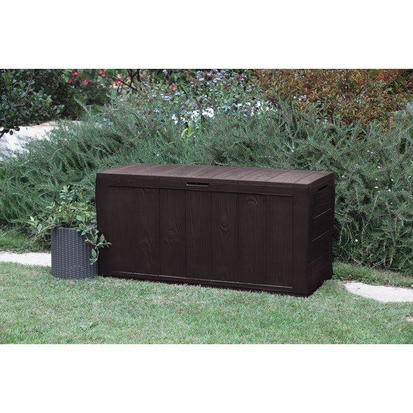 Tumepruun plastist aia hoiukast Sherwood - Keter-image-3