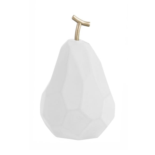 Matně bílá betonová soška PT LIVING Origami Pear