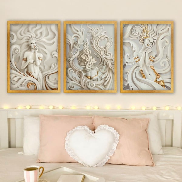 Maalid 3 tk 35x45 cm komplektis - Wallity-image-1