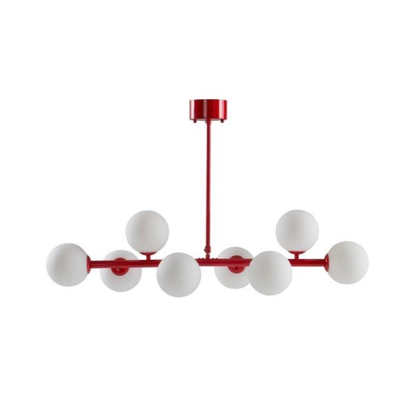 Punane/valge opaalklaasist laevalgusti 30x104 cm Ekman - Jotex