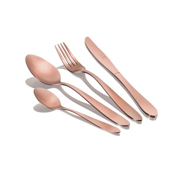 Roostevabast terasest söögiriistad 24 tk Rosegold Metallic Line - BerlingerHaus-image-2