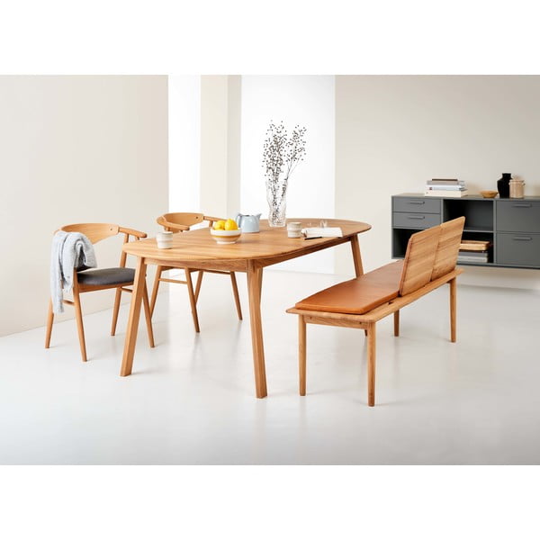 Kokkupandav söögilaud lisaplaadiga 100x220 cm Amalfi - Hammel Furniture-image-1