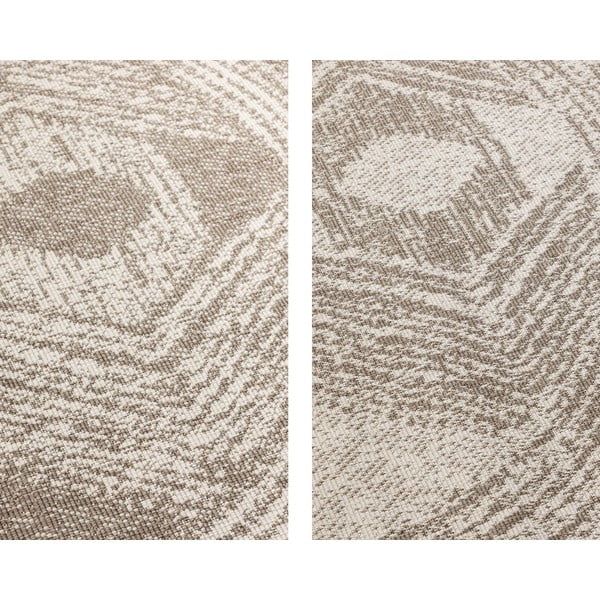 Kreem-pruun ümmargune õuevaip ø 100 cm Gemini - Elle Decoration-image-4