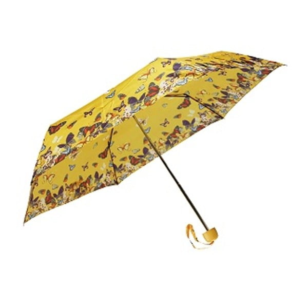 Žlutý skládací deštník Papjaune, ⌀ 96 cm