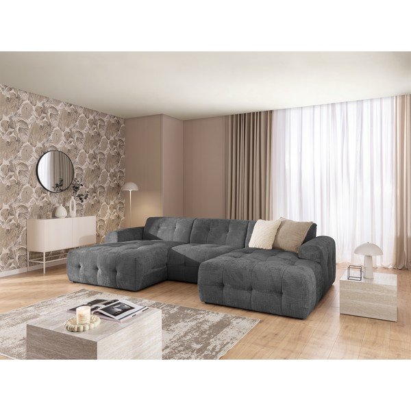 Tumehall nurgadiivan (U-kujuline/diivanvoodiga) Melva - Ropez-image-3