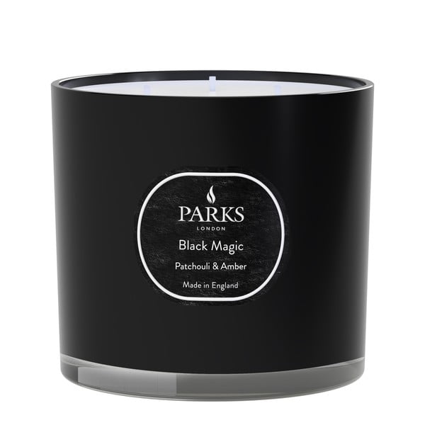Küünal patšuli ja merevaigu lõhnaga Black Magic, põlemisaeg 56 h Patchouli & Amber - Parks Candles London