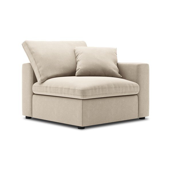 Béžová rohová část modulární manšestrové pohovky Windsor & Co Sofas Galaxy, pravý roh-image-2