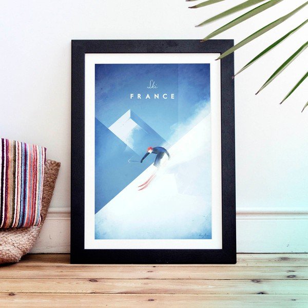 Plakat , A3 Ski France - Travelposter-image-1