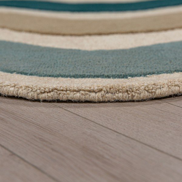 Sinine käsitsi kootud villane vaip 200x290 cm Cascade Wool - Flair Rugs-image-3