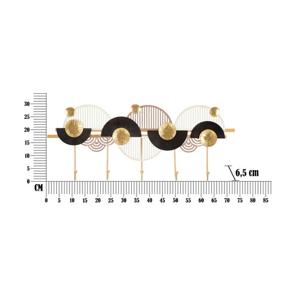 Kuldne ja must seinakinnitus Art - Mauro Ferretti-image-2