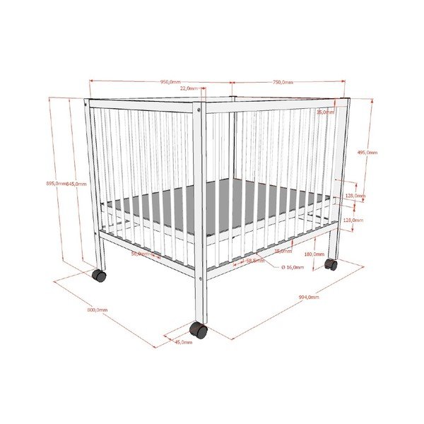 Pruun pöögipuidust mänguaedik 95x75 cm Dino - Vipack-image-3