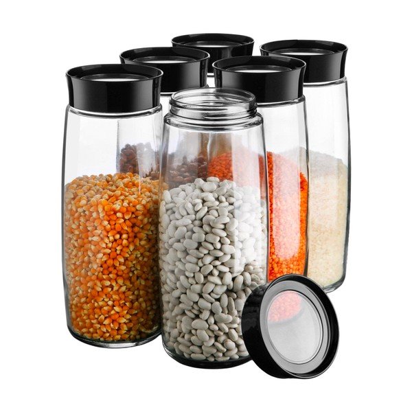 Klaasist toidupurgid 6tk komplektis - Hermia