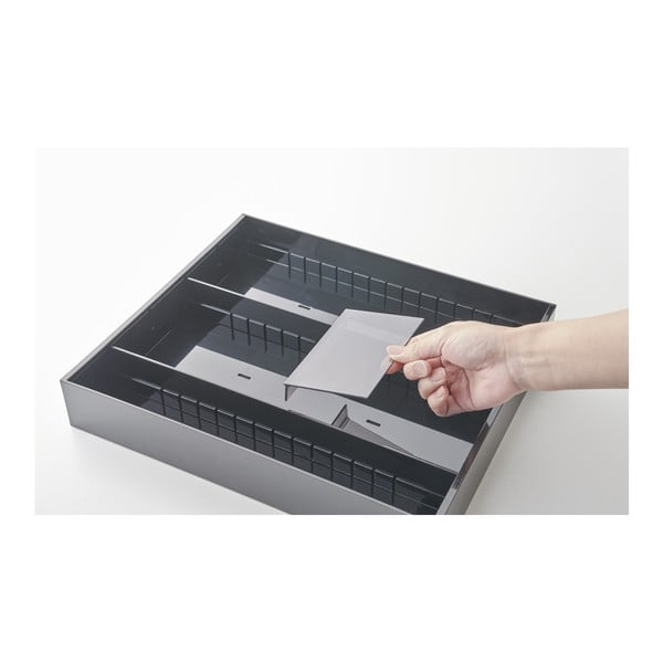 Mustast plastist sahtli küljeplaat 47,5 x 35 cm - YAMAZAKI-image-4