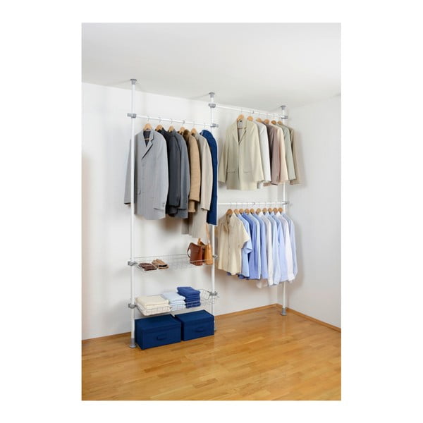 Valge metallist teleskoopiline riidestange Herkules - Wenko-image-1