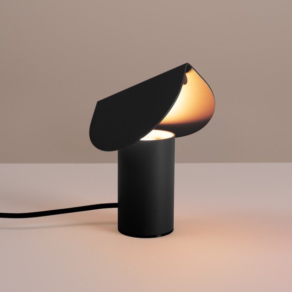 Must alumiiniumist LED-laualamp (kõrgus 15 cm) BISCUIT - Thoro-image-1