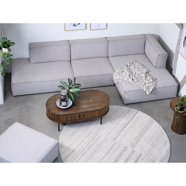 Naturaalset värvi tammepuidust kohvilaud 60x120 cm Nola - Unique Furniture-image-3