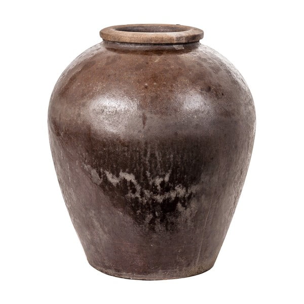 Hnědá dekorativní keramická váza VICAL HOME Bukava, 50 x 60 cm