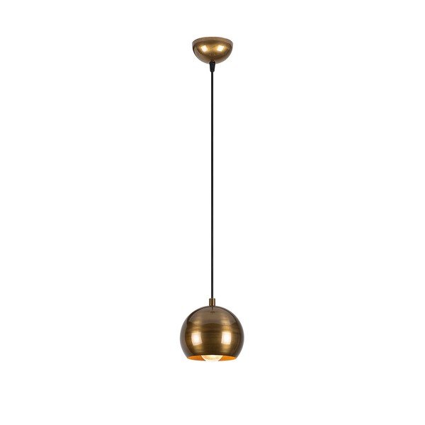 Kuldne rippvalgusti metallist varjuga ø 30 cm Berceste - Opviq lights-image-2