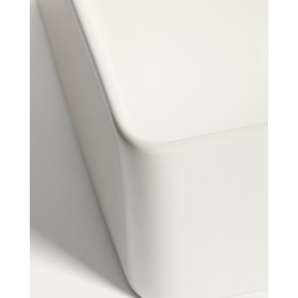 Valge keraamiline kraanikauss 36,5x36,5 cm Ovara - Kave Home-image-4