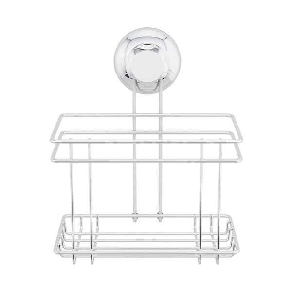 Isekandev metallist hõbedane vannitoa riiul Bestlock Bath - Compactor-image-4