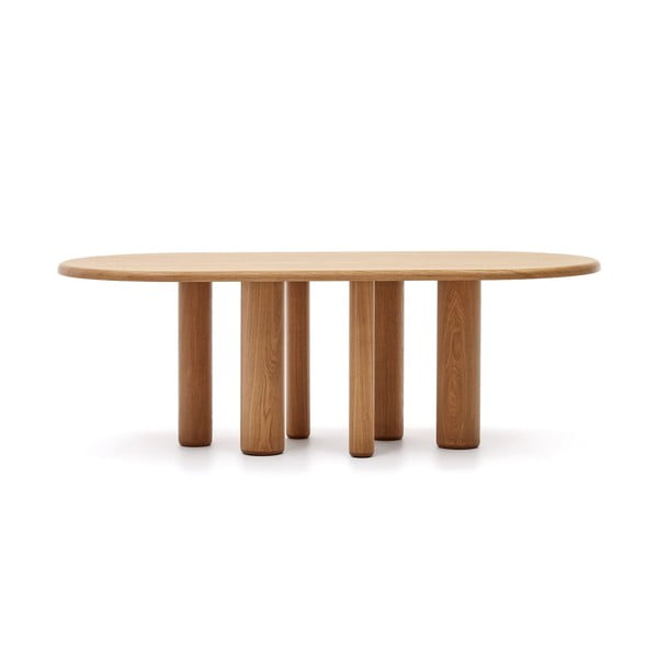 Söögilaud tuhkpuu dekooriga 105x220 cm Mailen - Kave Home