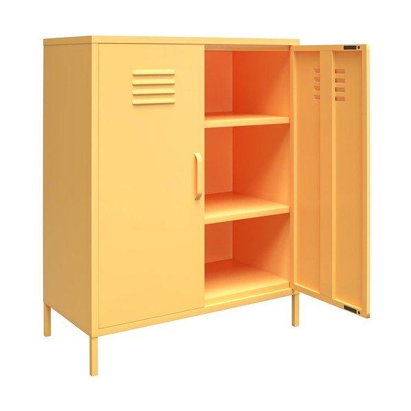 Kollane metallkapp , 80 x 102 cm Cache - Novogratz-image-1