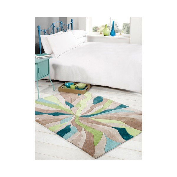 Koberec Flair Rugs Infinite Splinter Teal, 80 x 150 cm