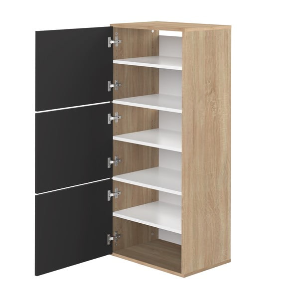 Must jalatsiriiul tammepuidust dekooriga Bamboo - TemaHome-image-3